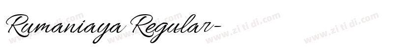 Rumaniaya Regular字体转换 Rumaniaya Regular字体转换